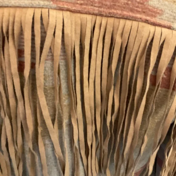 IDYLLWIND Miranda Lambert NETTIE SHERPA BLANKET COAT fringe penny lane coat S - Picture 9 of 16